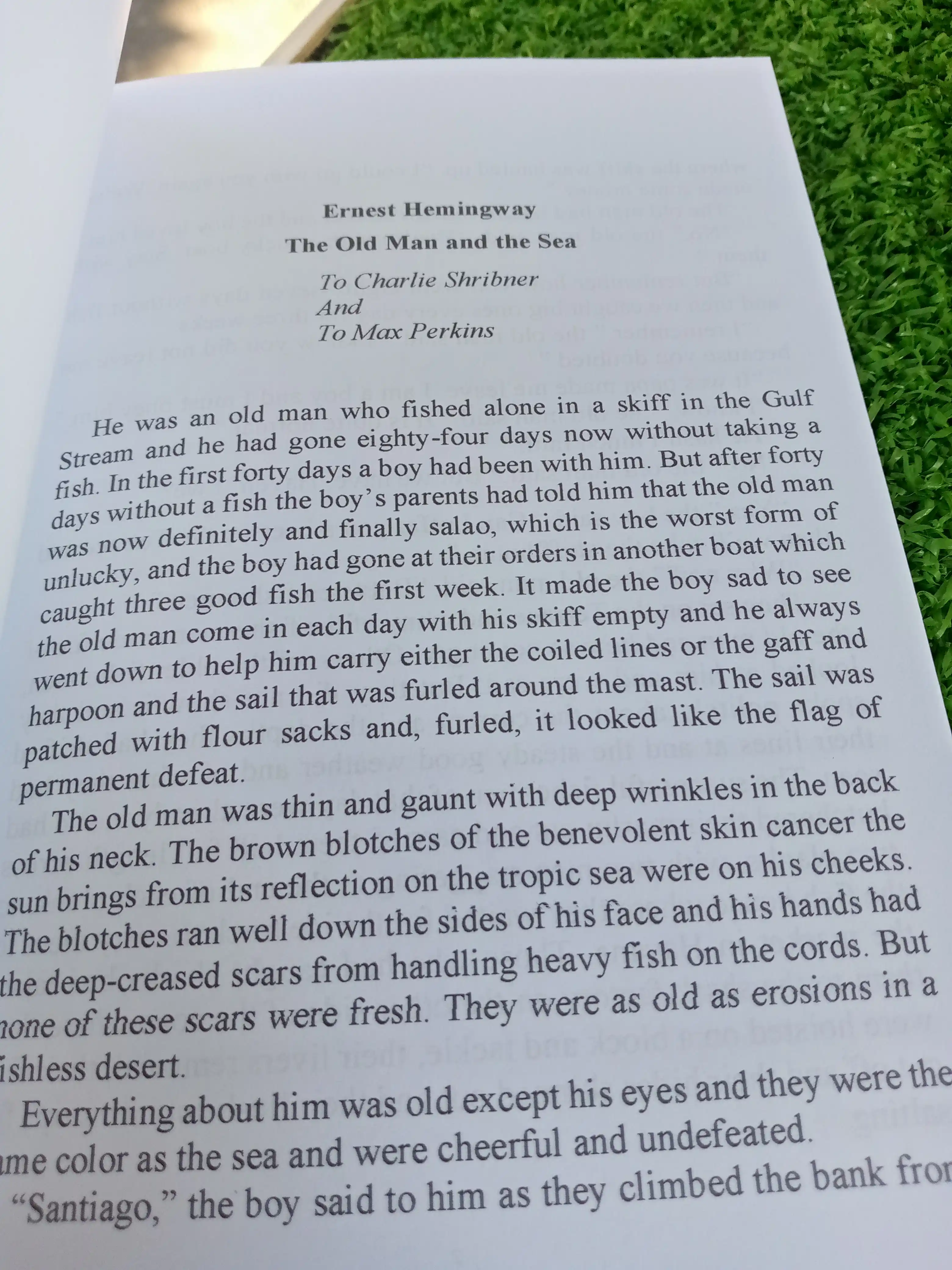 The Old Man and The Sea. Ernest Hemingway