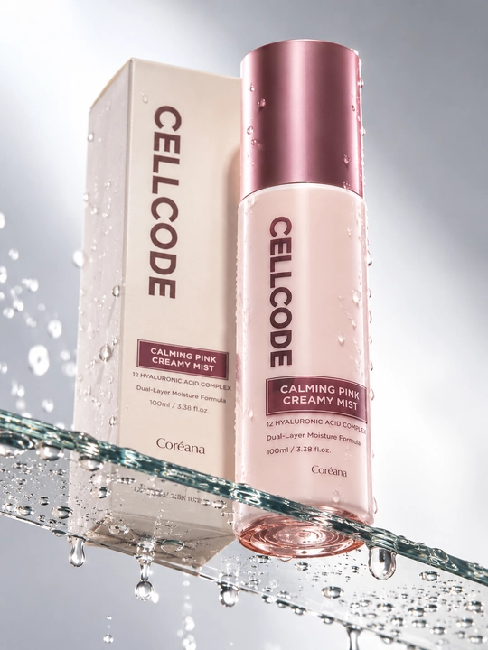 Увлажняющий мист для лица CELLCODE Calming Pink Creamy Mist, 100 мл