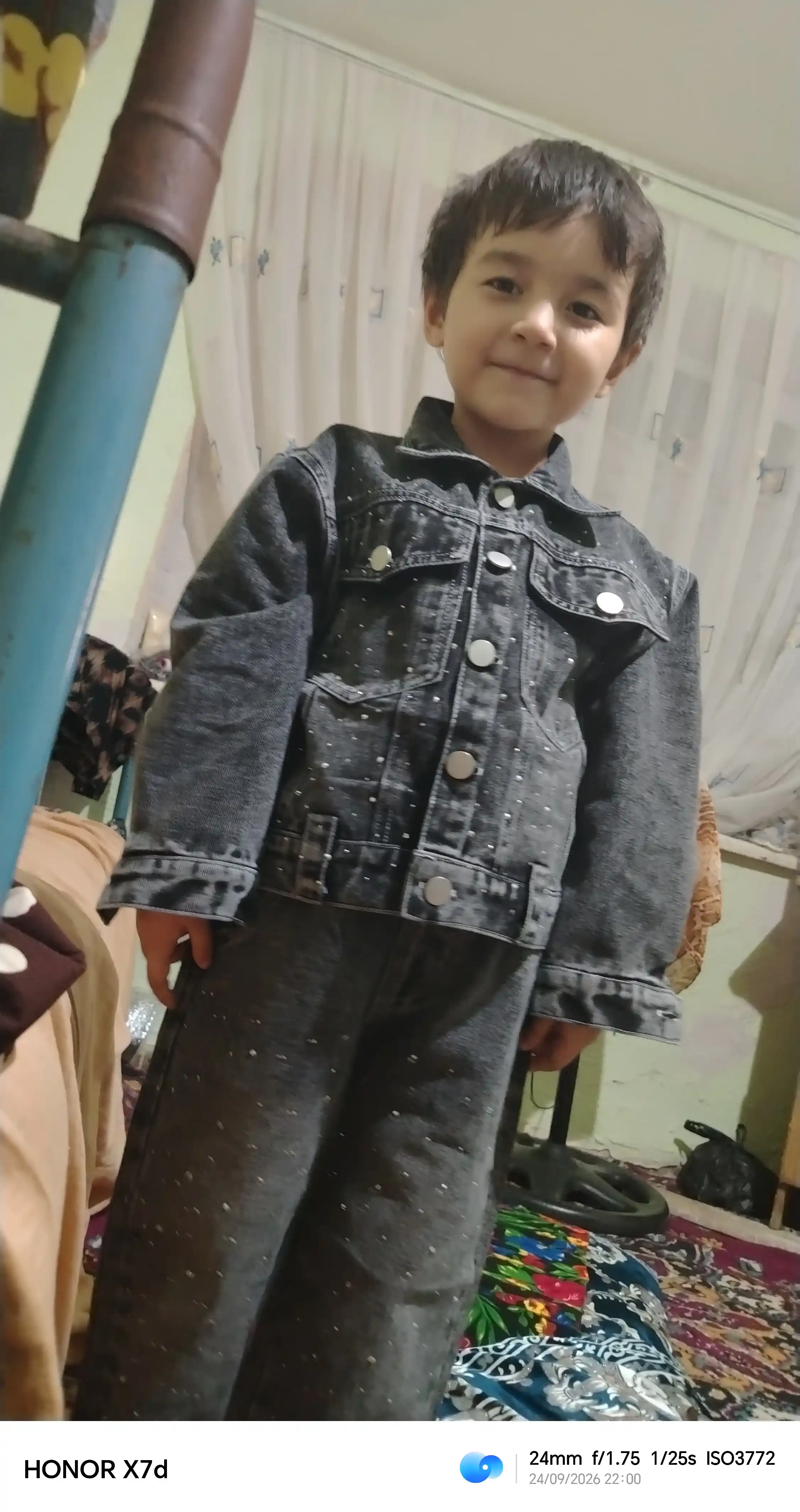 Qizlar uchun jinsi kiyim to‘plami, 2 ta buyum