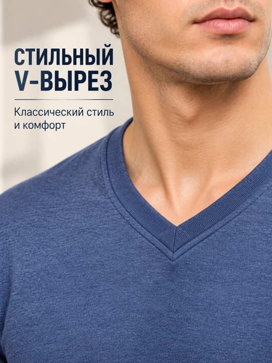 Jemper, V-bo'yinli, bir tonli