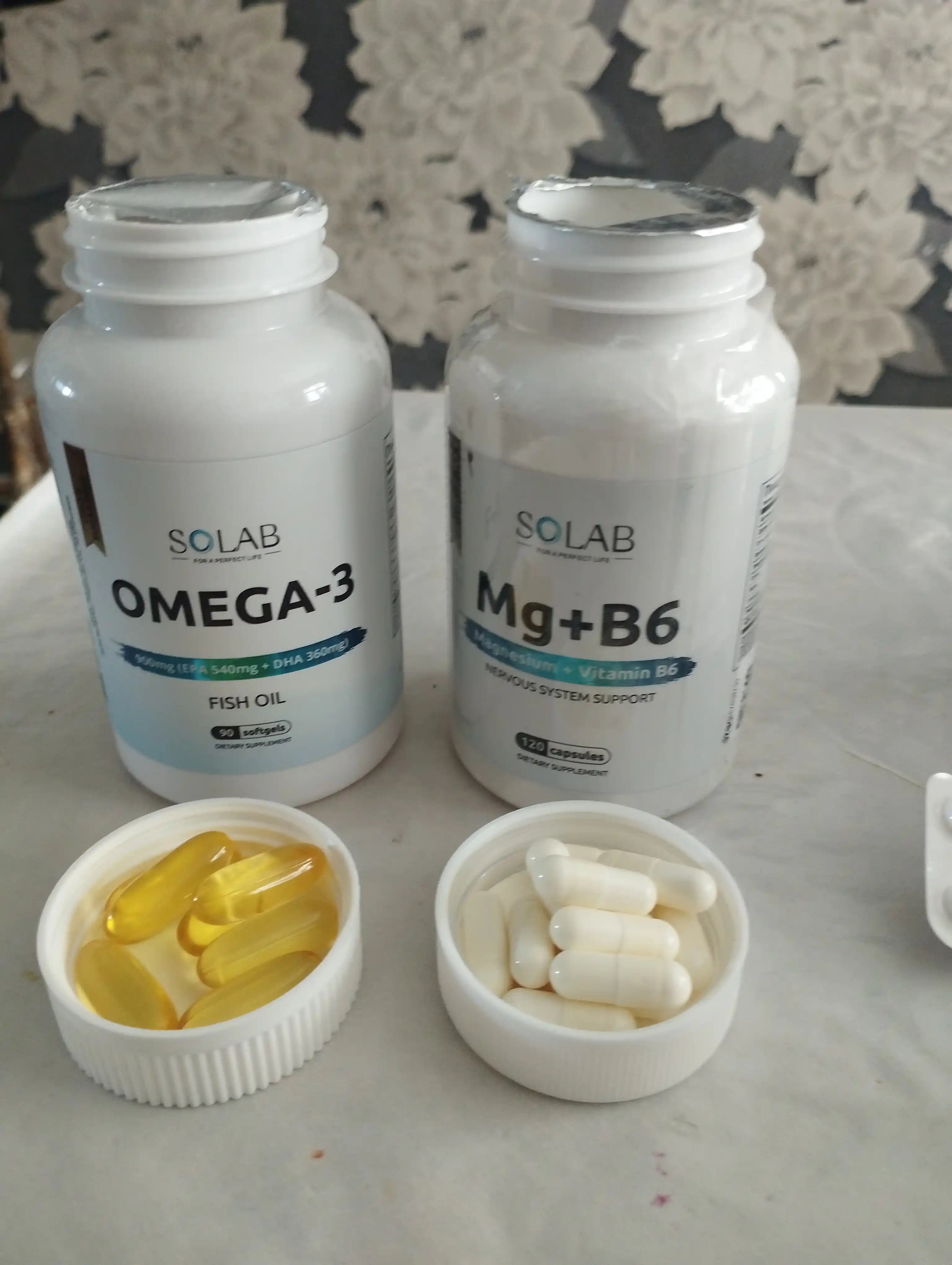 Magniy + B6 vitamini, SOLAB, 120 kapsula