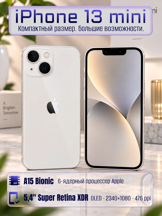 Iphone 13 mini 128 GB Sim+Sim 13 oy garantiya Eng arzon narxlarda