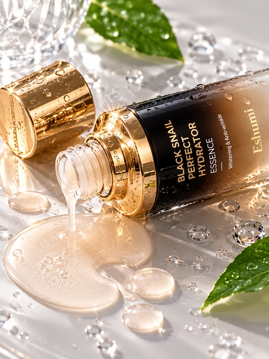 Eshumi Black Snail Perfect Hydrator Essence — эссенция для лица с муцином чёрной улитки