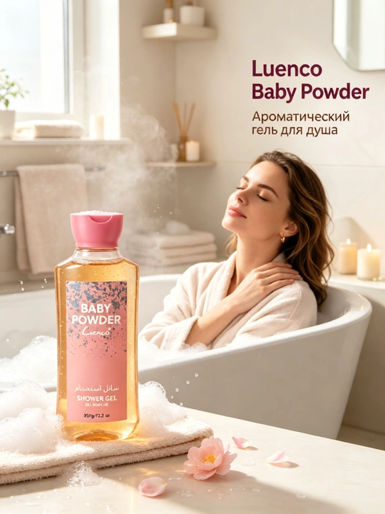 Baby Powder dush geli, bolalar kukuni hidi - 