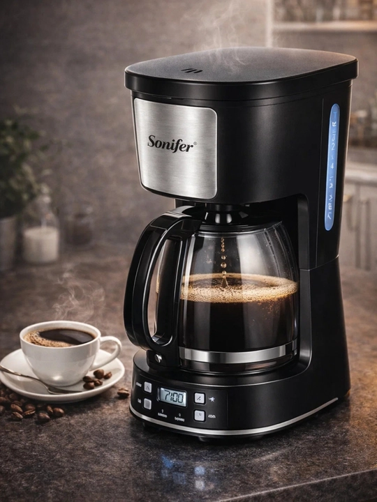Kofe qaynatgich, Sonifer SF-3598, 1000 Vt, 1,5 L, 12 stakan