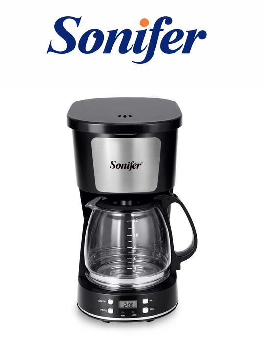 Kofe qaynatgich, Sonifer SF-3598, 1000 Vt, 1,5 L, 12 stakan