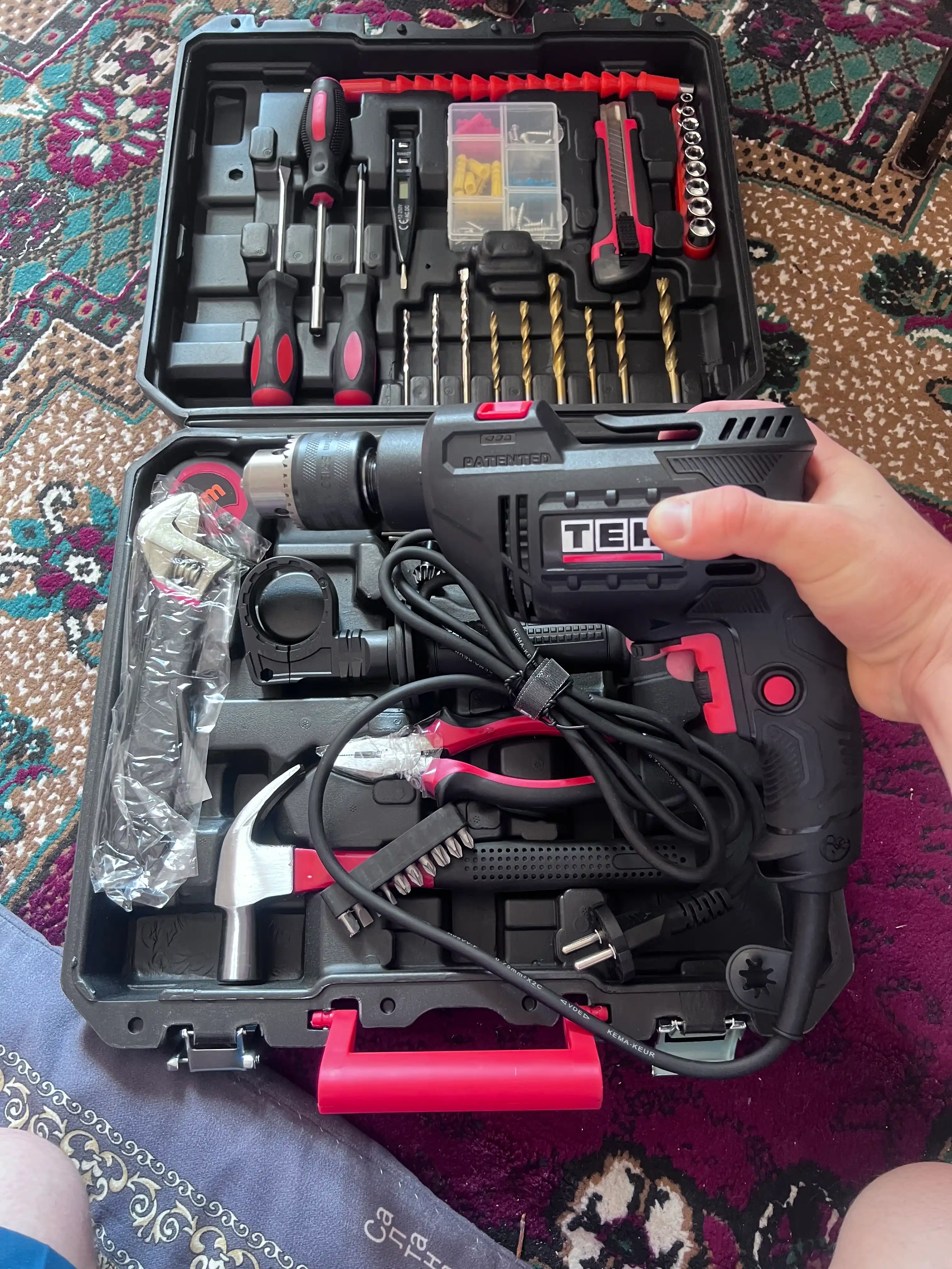 TEH TD1307AX zarba drel, 710 Vt, 2800 ayl/daq, daqiqasiga 41600 zarba