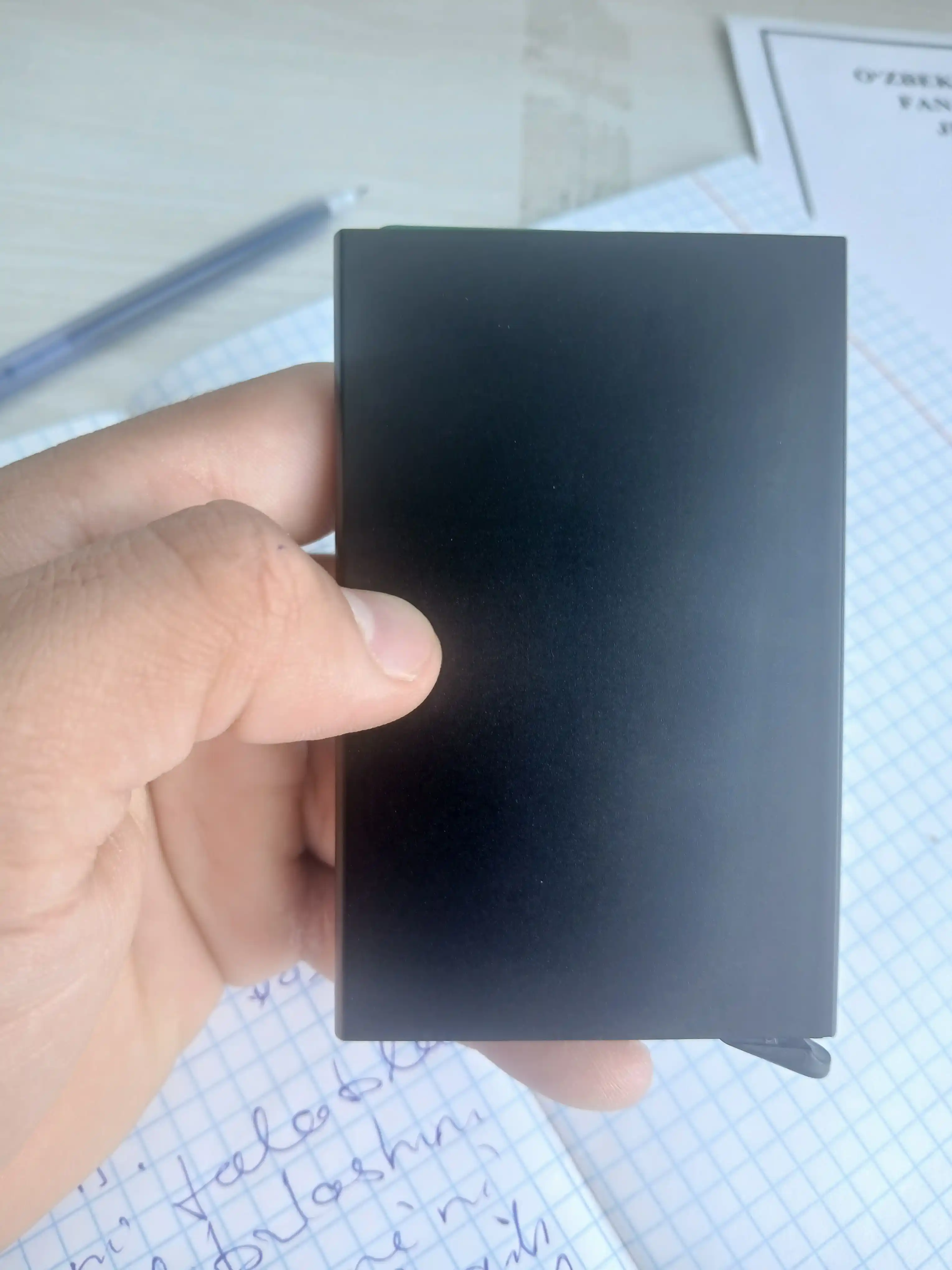 Vizitnitsa, RFID himoyali metall kartxolder, kartalar uchun g'ilof