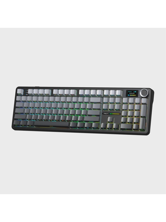 Mexanik klaviatura AULA F108 Pro, simsiz, ekran va raqamli blok