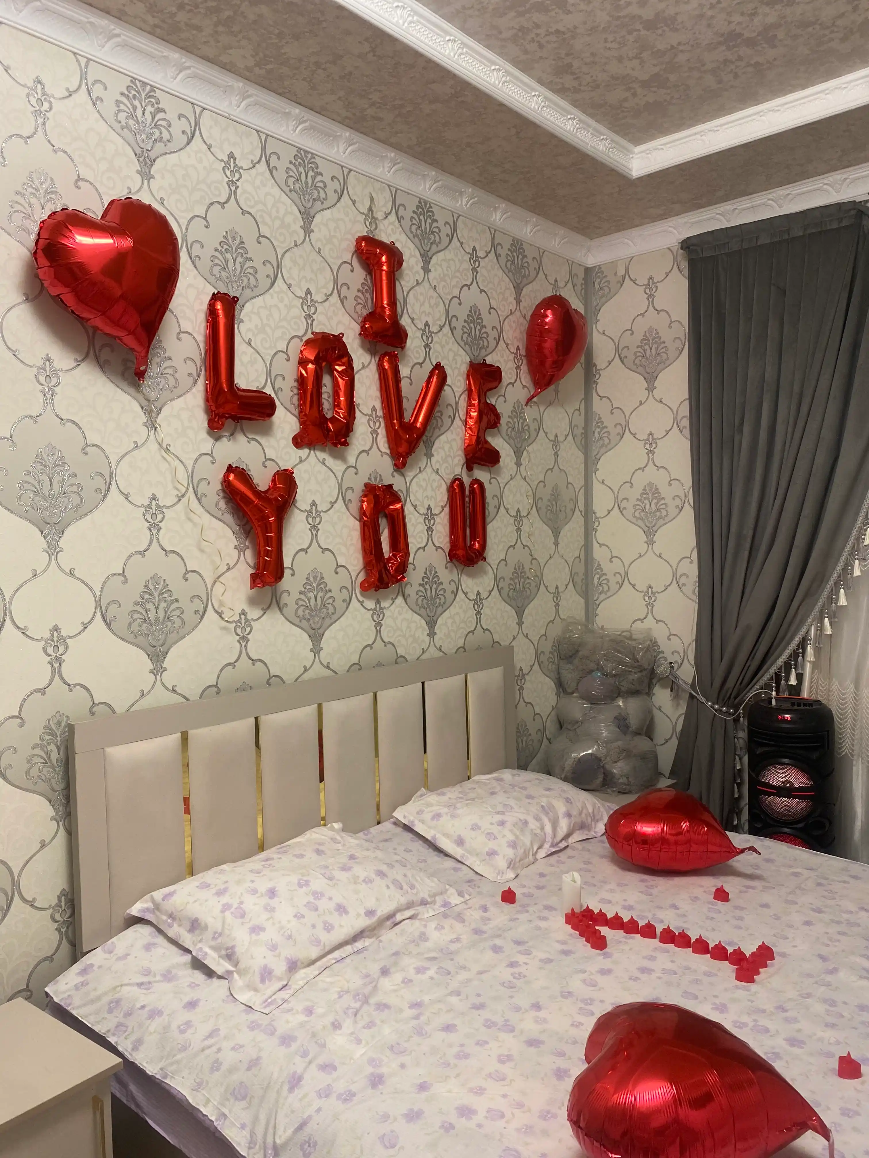 Воздушный шар с надписью "I Love You"