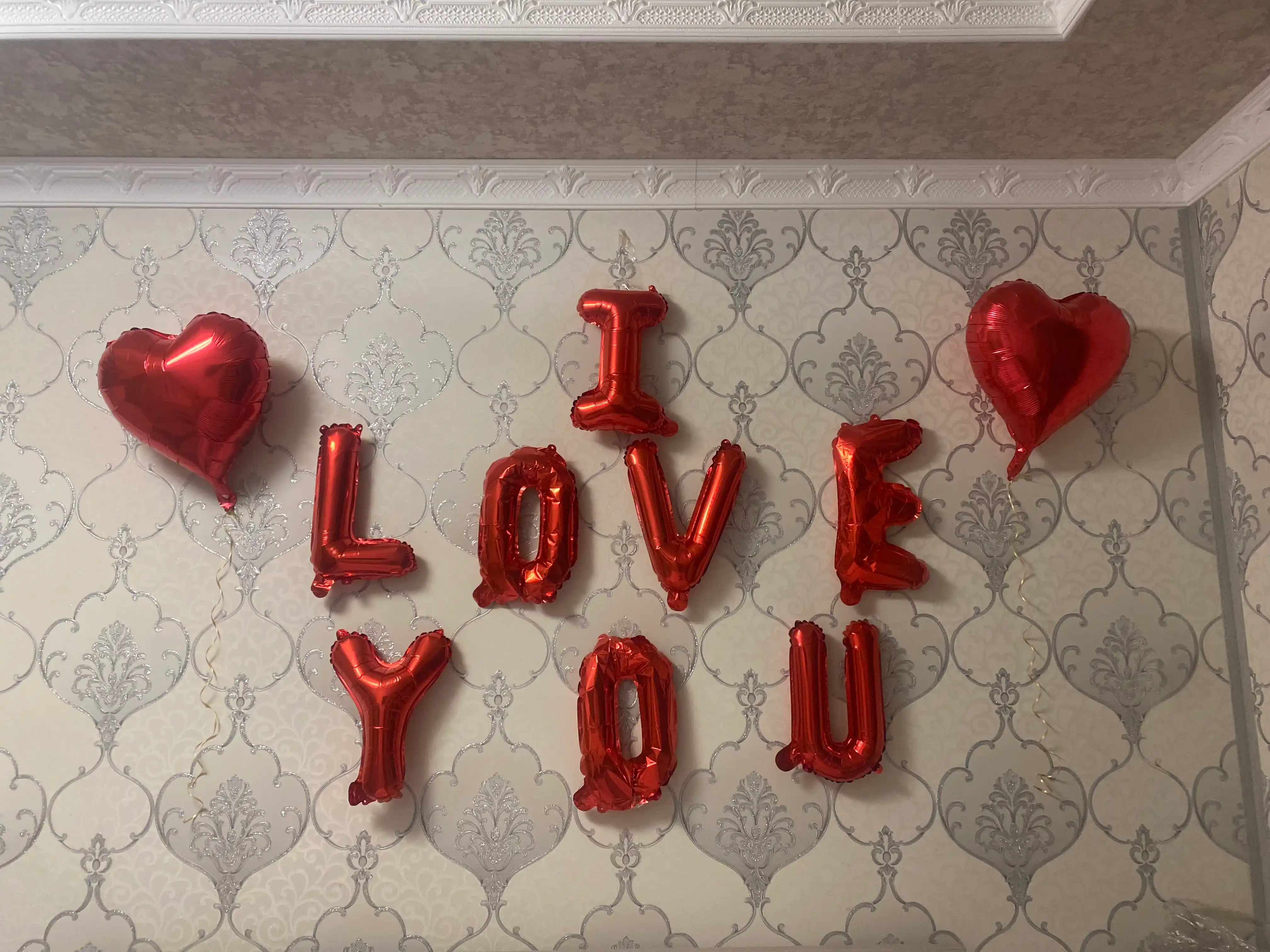Воздушный шар с надписью "I Love You"