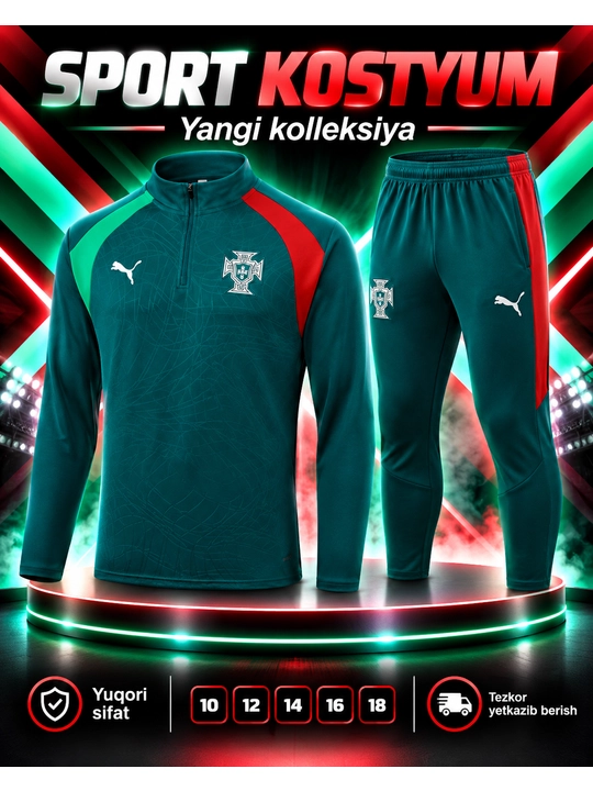 Bolalar futbol mashg‘ulot kostyumi kuzgi - 