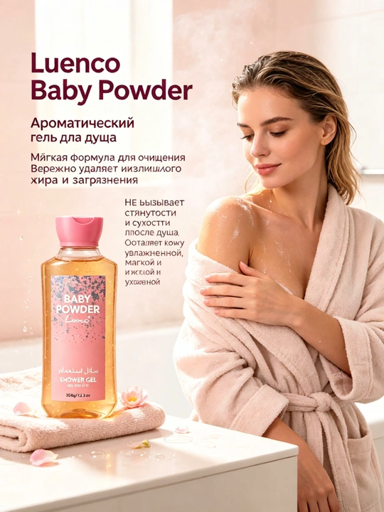Baby Powder dush geli, terini namlaydi