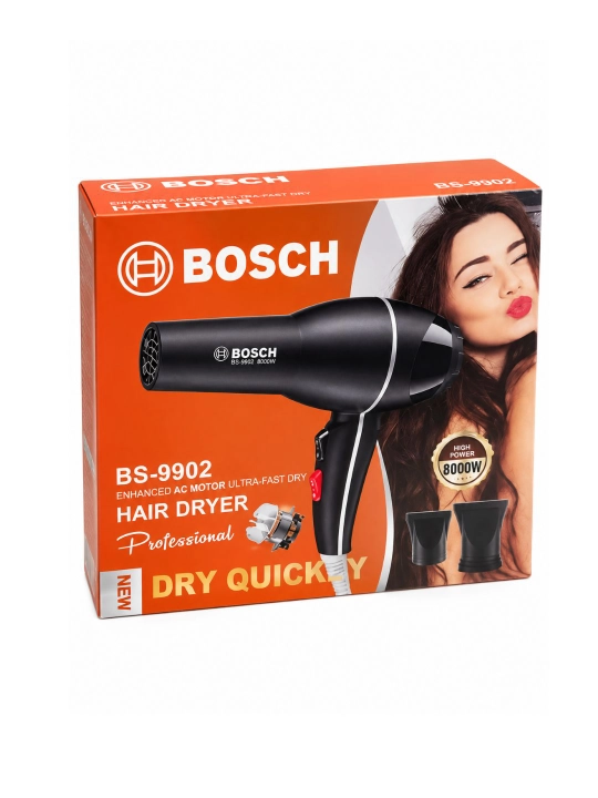 Professional fen soch quritgich BOSCH, quritish va turmaklash uchun, 8000W