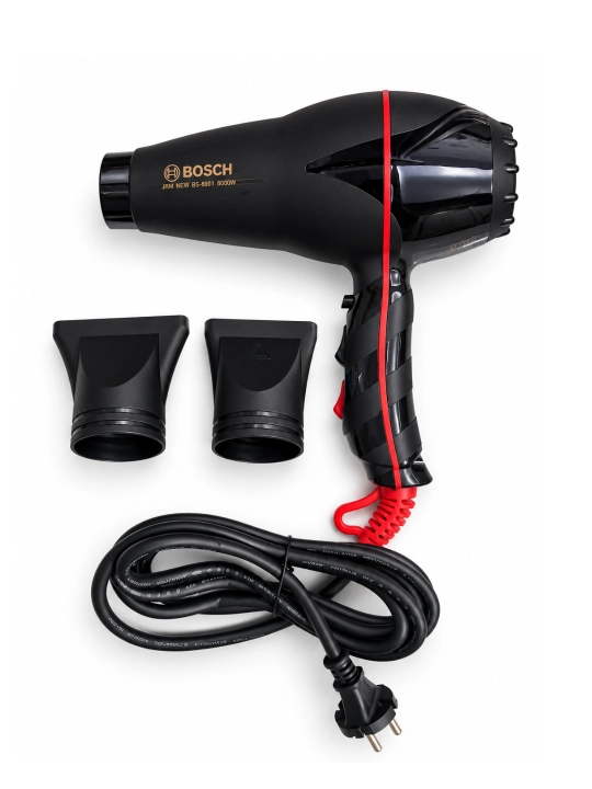 Professional fen soch quritgich BOSCH, quritish va turmaklash uchun, 8000W