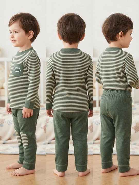 Kashmirdan tikilgan qiz va o‘g‘il bolalar uchun qishki pijama