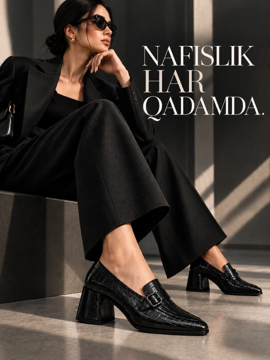 Ayollar uchun zamokli kundalik klassik loferlar - 