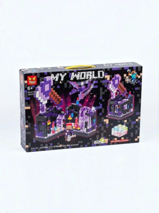Детский конструктор Майнкрафт My World со светом