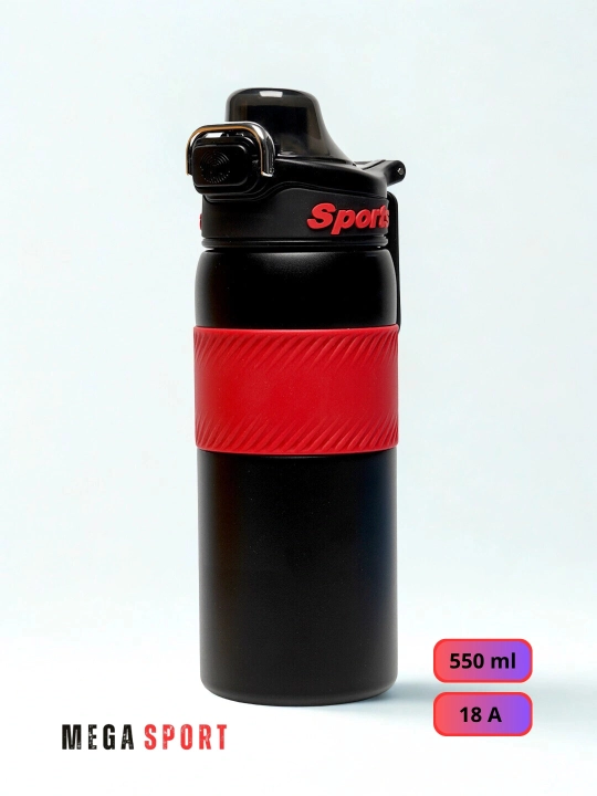 Suv, choy va qahva uchun sport termosi, zanglamaydigan po‘lat qopqoq, hajmi 550-600 ml