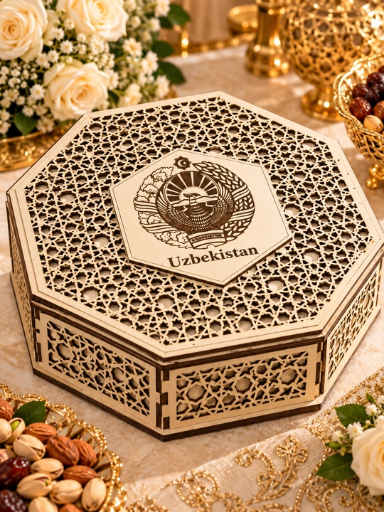 Деревянная подарочная коробка