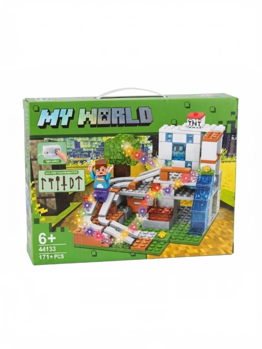 Yorug‘lik bilan Minecraft My World bolalar konstruktori