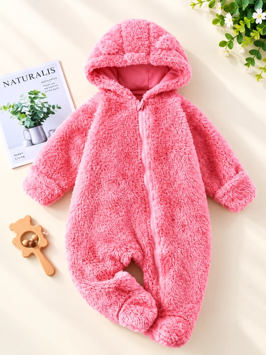 Комбинезон для новорождённых, Teddy Bear, мягкий зимний комбинезон для малыша