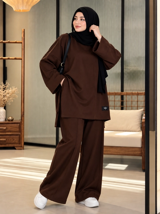 Ayollar uchun dvoyka kostyum kashmir, standart 46, 48, 50, 52, qulay yumshoq va yoqimli mato