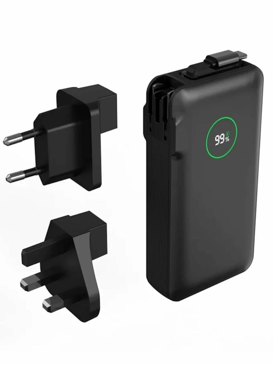 WiWU NOBLE 35W Power Bank – дисплей, выдвижной кабель 70 см