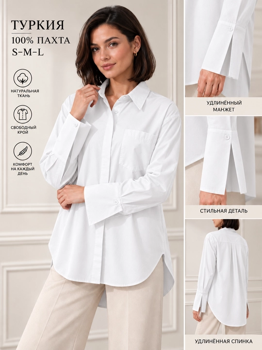 Rubashka ayollar, ayollar rubashkasi, Turkiya, S–XL o‘lchamlar