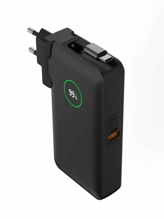 WiWU NOBLE 35W Power Bank – дисплей, выдвижной кабель 70 см