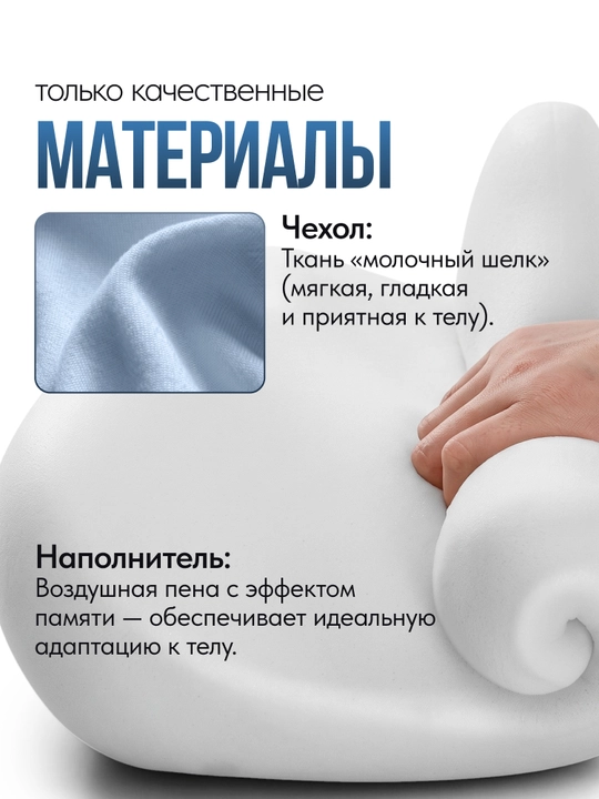 Ортопедическая подушка для сидения на стул и в автомобиль, с эффектом памяти