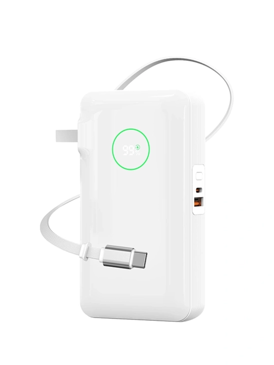 WiWU NOBLE 35W Power Bank – дисплей, выдвижной кабель 70 см