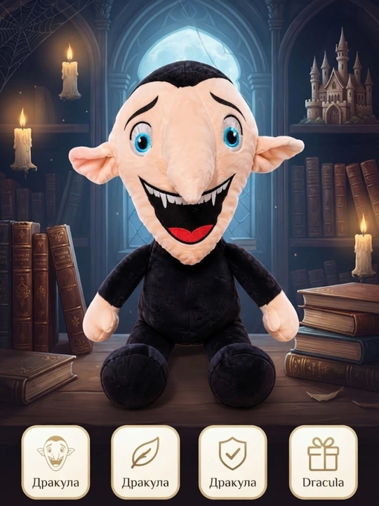 Мягкая игрушка Magik Dracula 55 см – Персонаж мультфильма в подарок