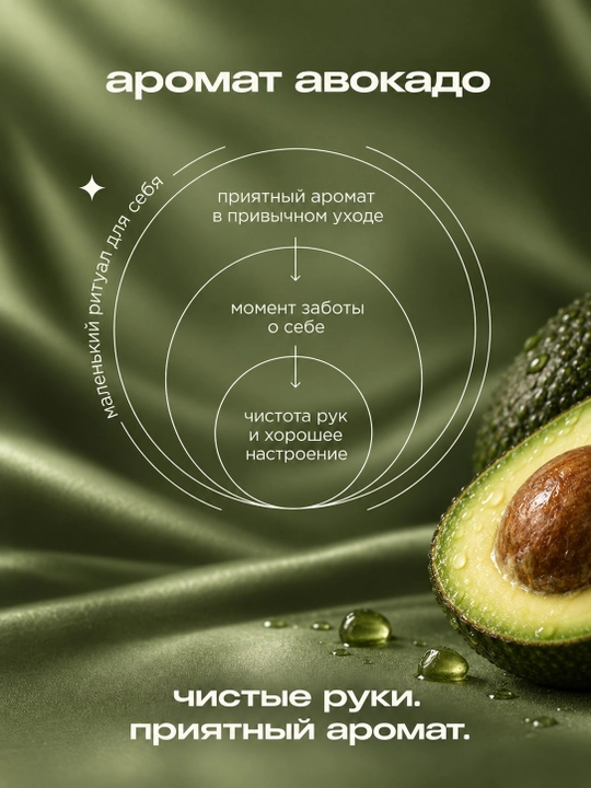 Suyuq krem-sovun BAW Avocado, antibakterial, dozatorli, 340 g