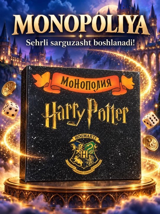 Bolalar uchun intellektual stol o‘yini Monopoliya. Boshlang‘ich daraja - 