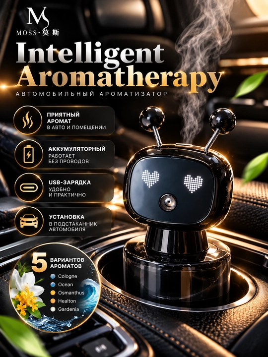 MOSS Intelligent Aromatherapy — автомобильный ароматический диффузор - 