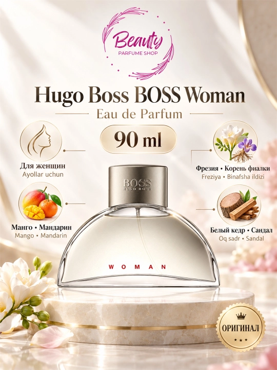 Hugo Boss BOSS Woman ayollar uchun parfyumeriya suvi 90 ml - 