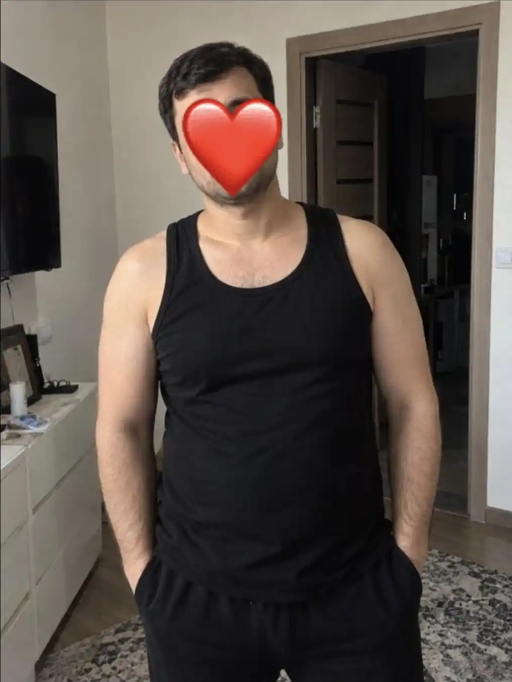 Erkaklar uchun mayka, paxtali, choksiz, Turkiya