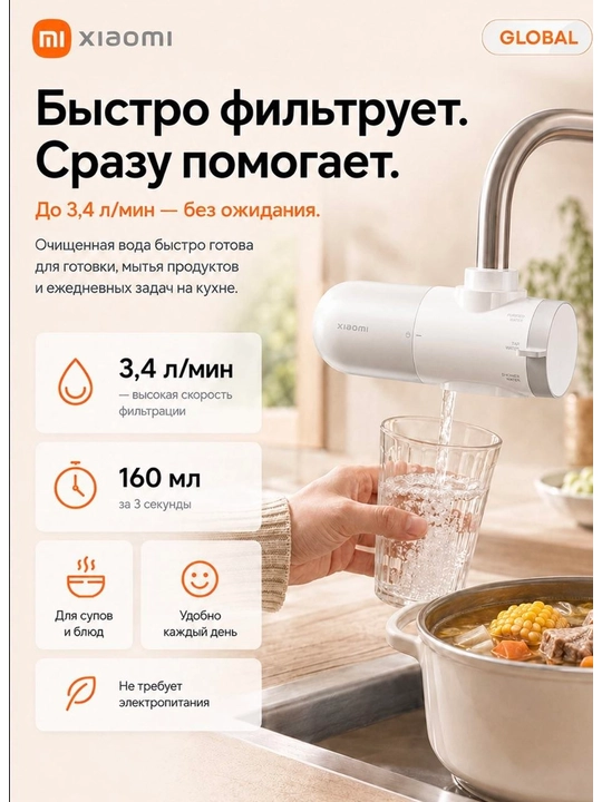 Xiaomi Faucet Water Purifier фильтр для воды