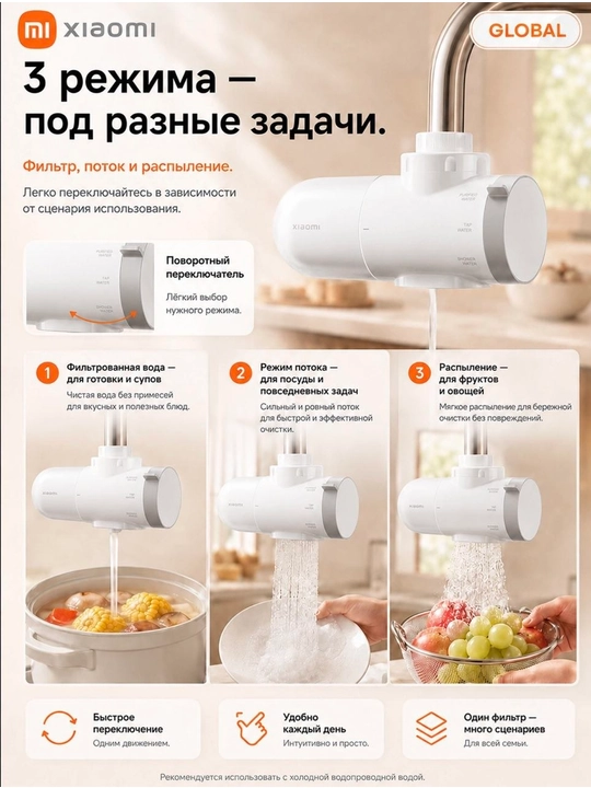 Xiaomi Faucet Water Purifier фильтр для воды