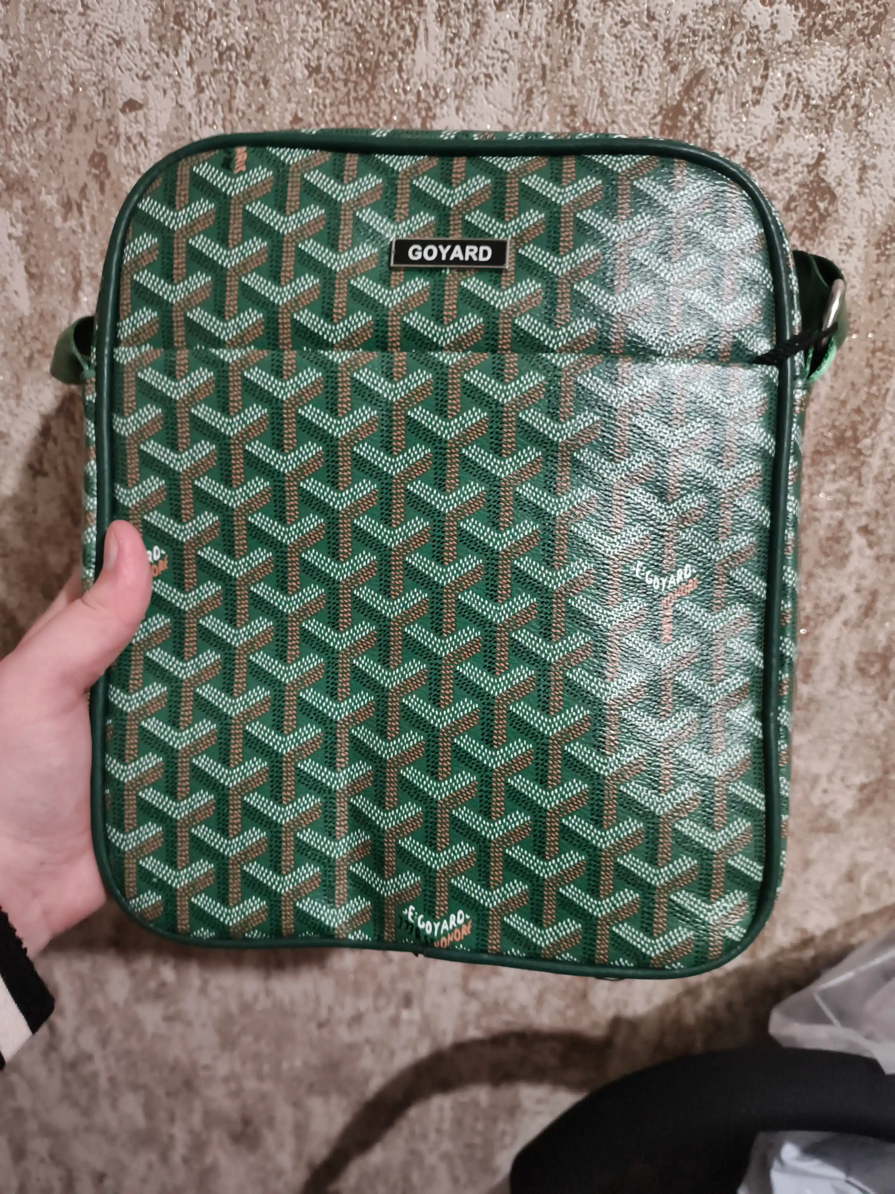 Мужская сумка через плечо (кросс-боди) в премиальном стиле Goyard