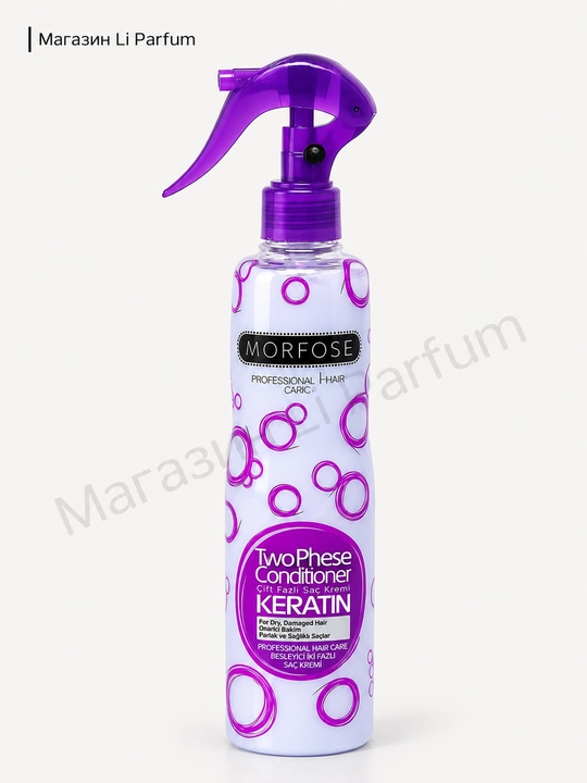 Morfose Biotin ikki fazali konditsioner sprey quruq sochlar uchun kollagenli, 400 ml - 