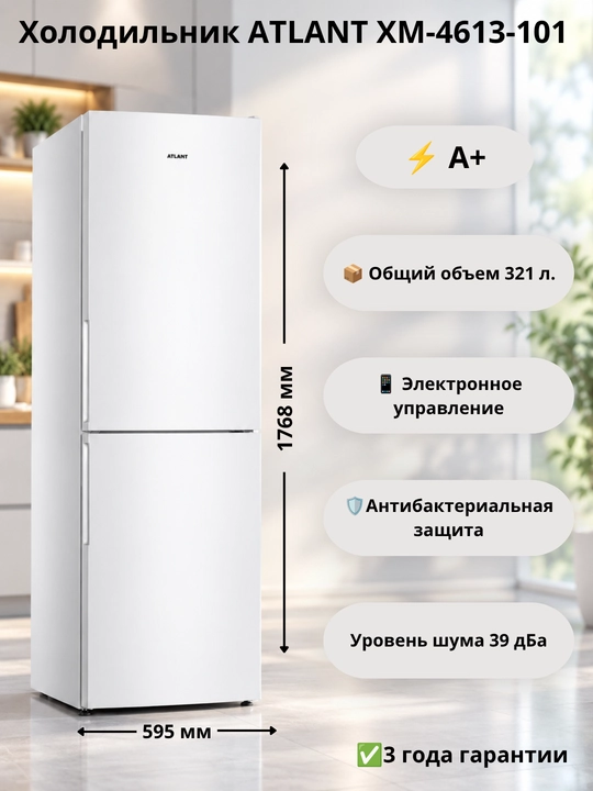 Sovutgich-muzlatgich ATLANT ХМ-4613-101 - 