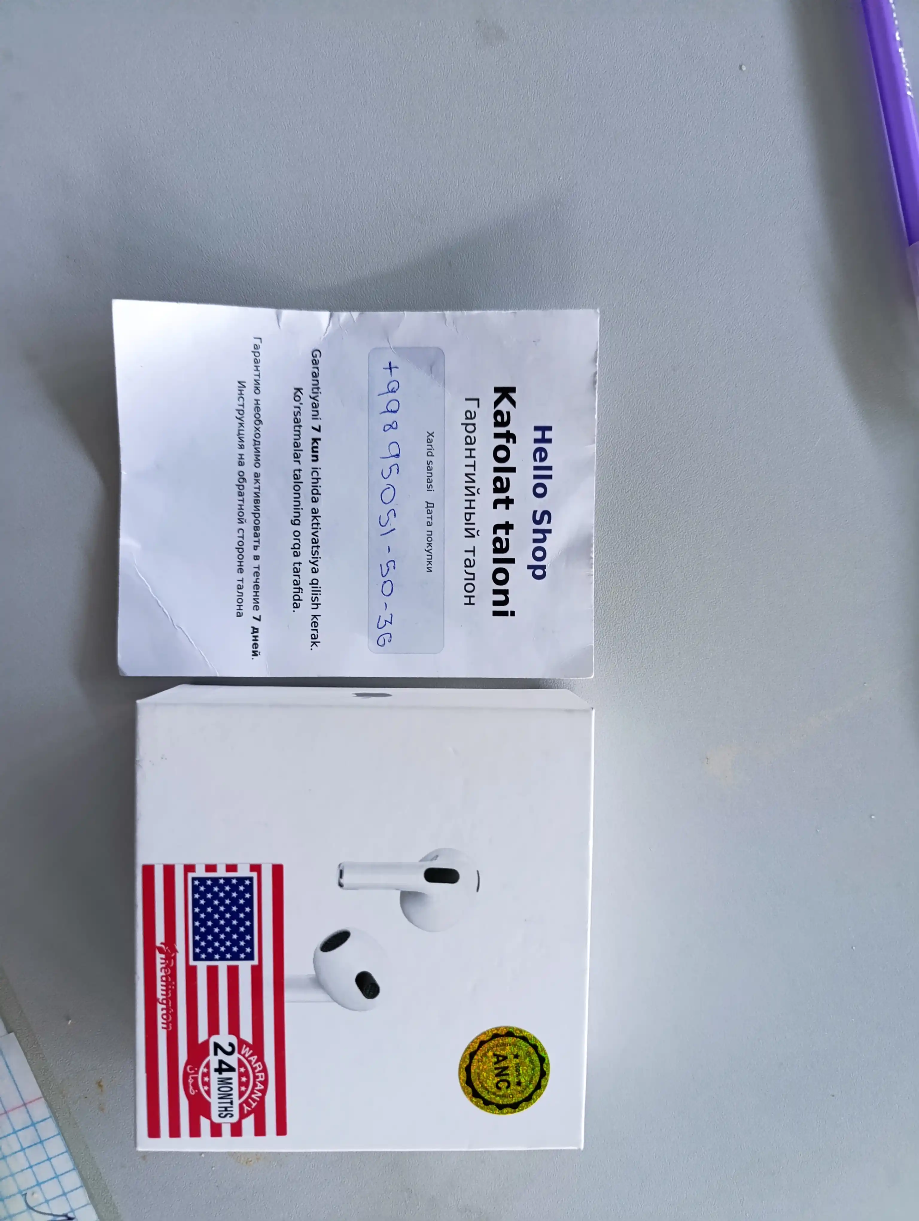 Simsiz quloqchinlar Pods 3,IPhone va Android uchun,Bluetooth quloqchinlari,Hello shop