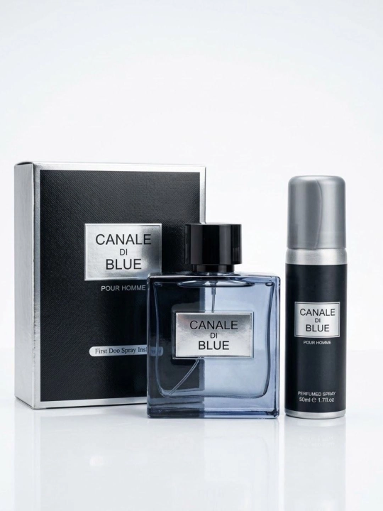 Erkaklar uchun "Canale Di Blue" atir va dezodorant-sprey toʻplami - 