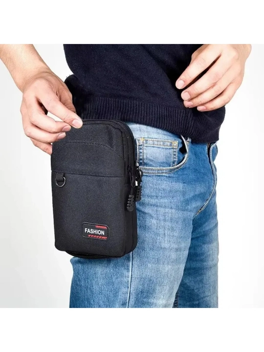 Erkaklar uchun neylon taktik kamar sumkasi, o'lchami: 10x4x18 sm