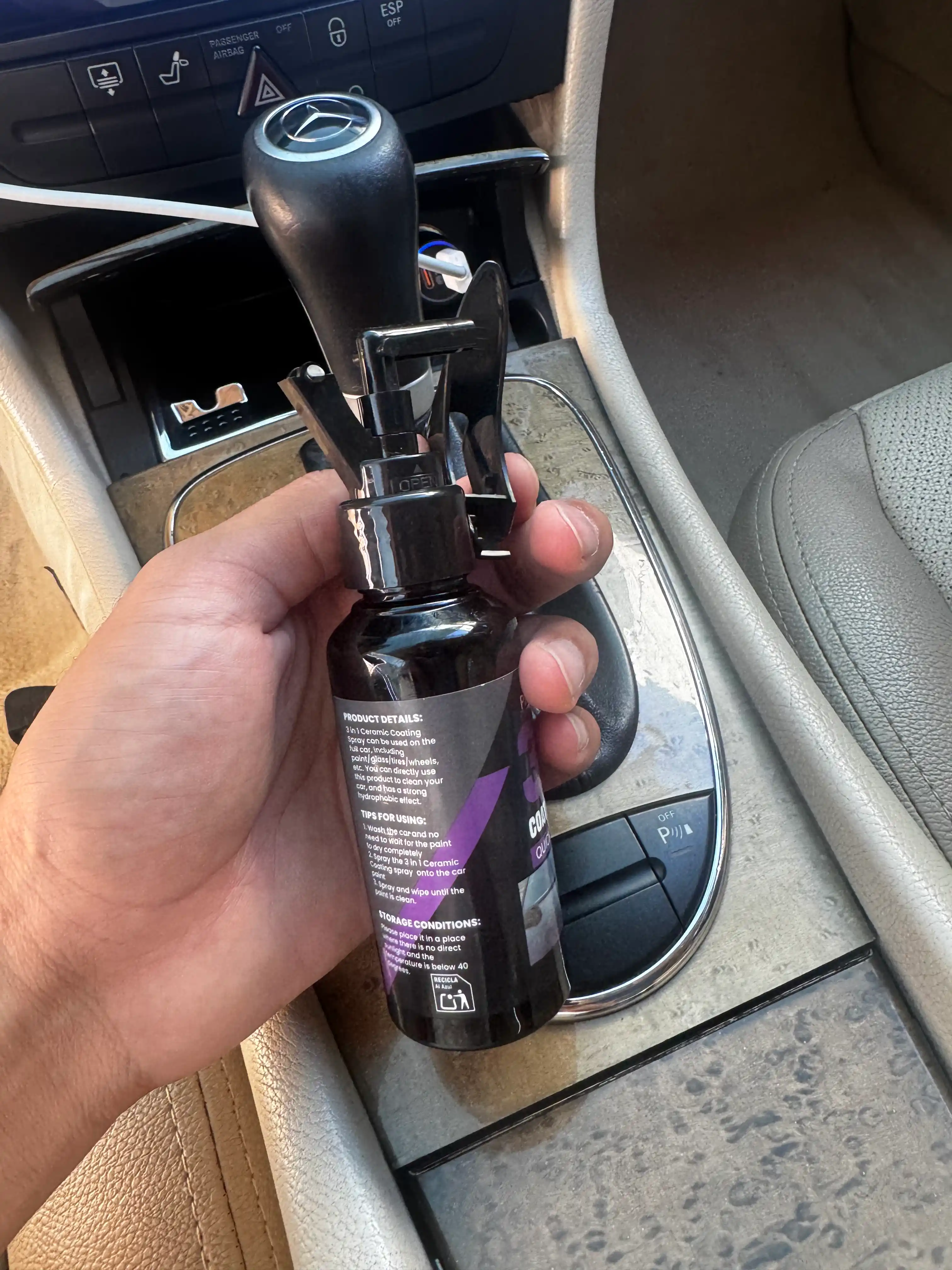 3 in 1 Ceramic Coating Spray – Avtomobil uchun keramik himoya va yaltiroq qoplama spreyi