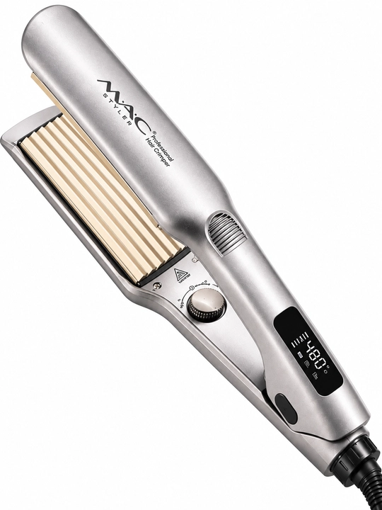 MAC Styler MC-5582 Плойка-гофре для волос, LCD, Titanium, 480°F
