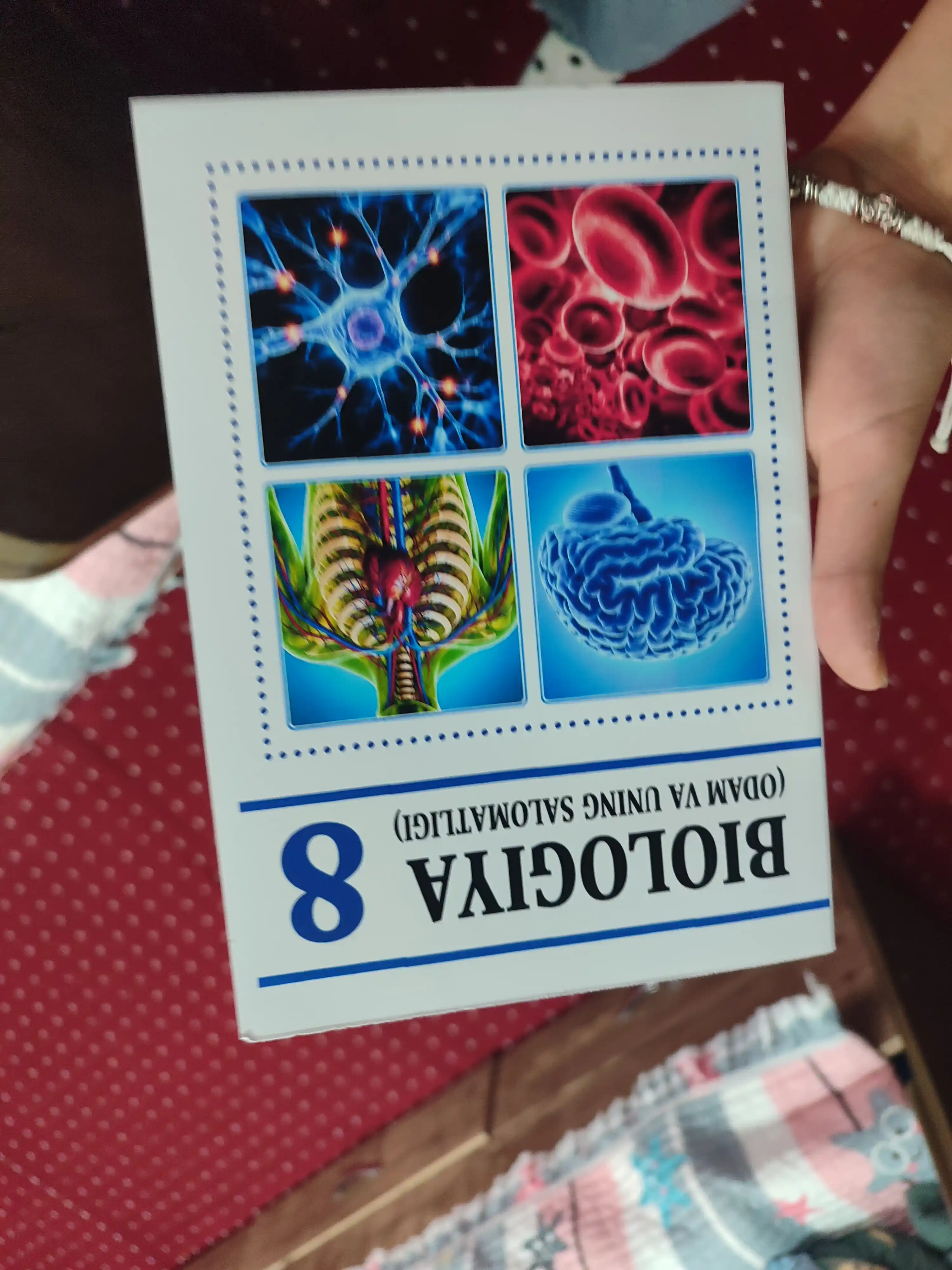 «Biologiya. 8-sinf».  (A5 format  rangli) o'zbek tilida