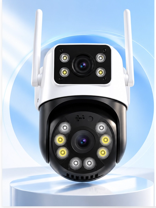 Kuzatuv kamerasi, Aqlli Wi-Fi kamera, 360° Full HD kamera - 